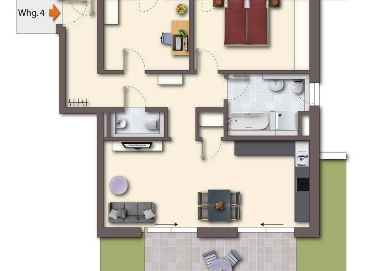 Wohnung zum Kauf provisionsfrei 566.600 € 3 Zimmer 85,1 m²<br/>Wohnfläche EG<br/>Geschoss Franzosenweg 2 Tennenlohe Erlangen 91058