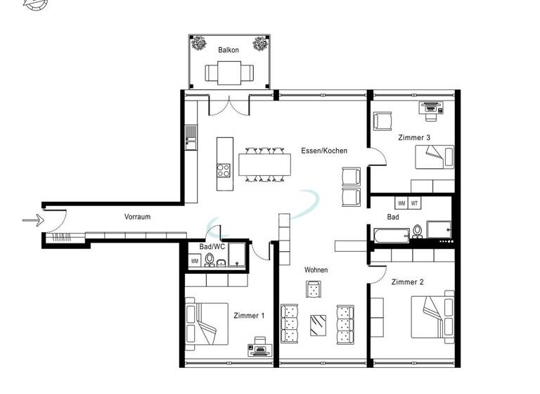Wohnung zum Kauf 4 Zimmer 157,2 m²<br/>Wohnfläche Schwäbisch Hall Schwäbisch Hall 74523