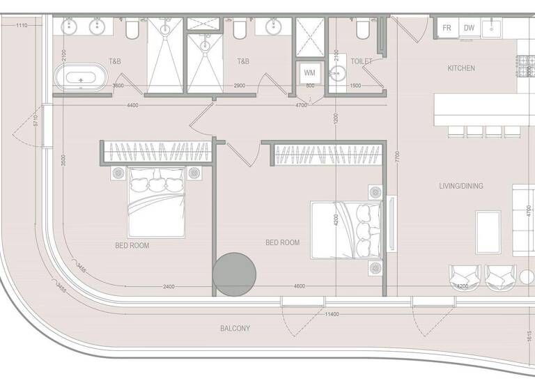Wohnung zum Kauf provisionsfrei 691.182 € 3 Zimmer 134,1 m² Dubai 00000