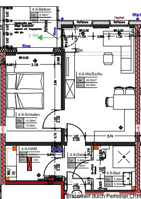 Wohnung zur Miete 690 € 2 Zimmer 56 m²<br/>Wohnfläche 3.<br/>Geschoss 01.11.2025<br/>Verfügbarkeit Geldern Geldern 47608