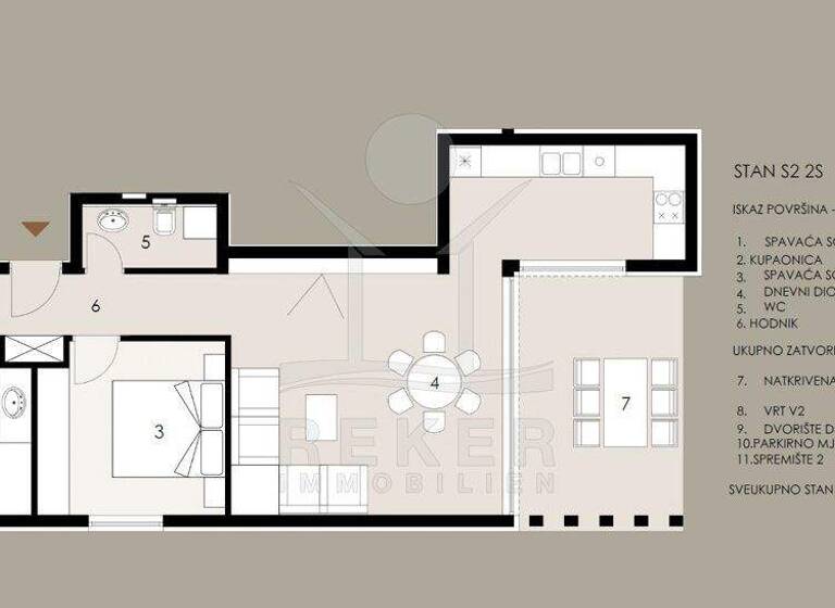 Wohnung zum Kauf - Erstbezug 322.000 € 3 Zimmer 86,9 m² EG Privlaka 23233