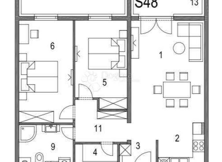 Wohnung zum Kauf 222.090 € 3 Zimmer 74 m² 2. Geschoss Klinca Sela