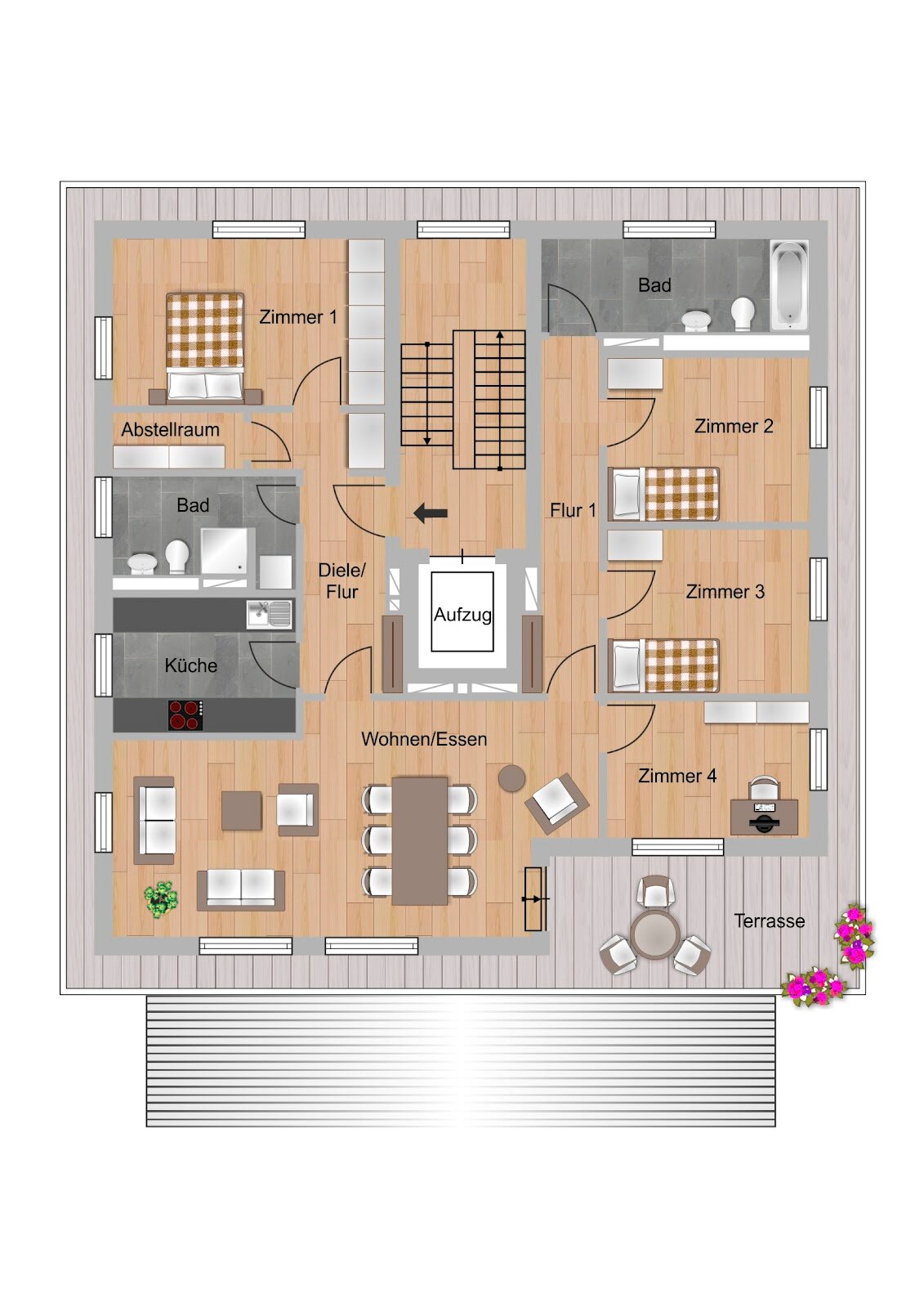 Wohnung zur Miete 1.816 € 5 Zimmer 158,9 m²<br/>Wohnfläche 4.<br/>Geschoss 01.03.2025<br/>Verfügbarkeit Goethering 3 C Kaiserlei Offenbach am Main 63067