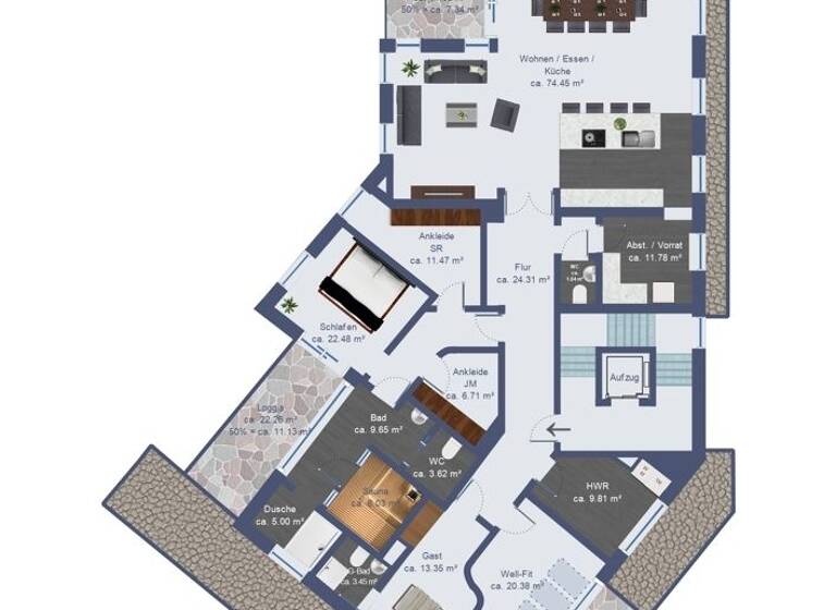 Penthouse zum Kauf 263 m² Heusweiler 66265