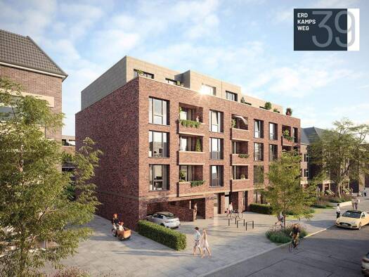 Wohnung zum Kauf - Erstbezug 295.000 € 1 Zimmer 33,7 m² EG Erdkampsweg 39 Fuhlsbüttel Hamburg 22335