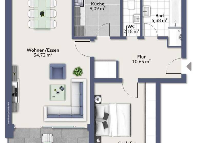Wohnung zum Kauf 295.000 € 2 Zimmer 77 m² Oberursel 61440