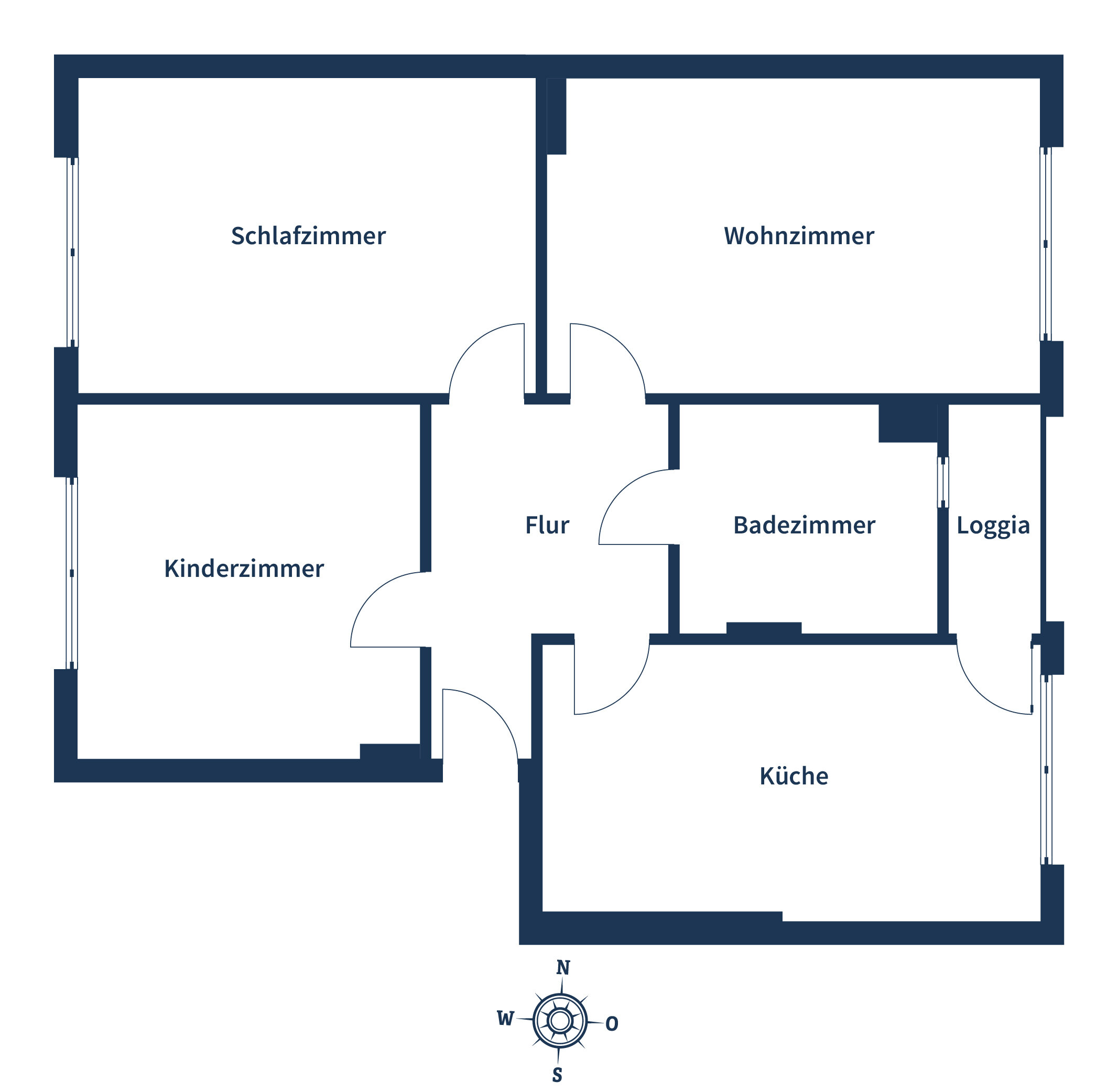 Wohnung zum Kauf 159.000 € 3 Zimmer 80 m²<br/>Wohnfläche 1.<br/>Geschoss Schmölderpark Mönchengladbach 41239