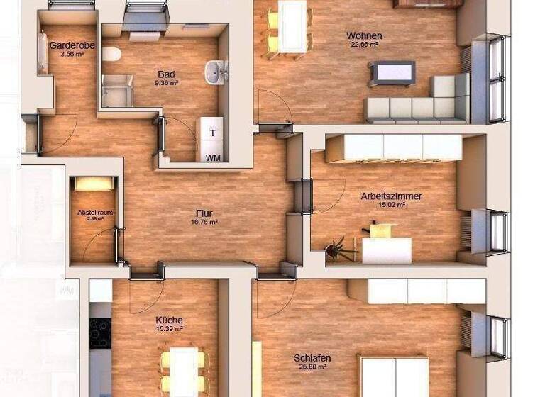 Wohnung zum Kauf provisionsfrei 316.000 € 3 Zimmer 113 m² EG frei ab sofort Bergmannstr. 3 Bad Kissingen 97688