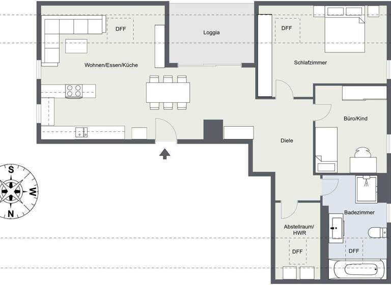 Wohnung zum Kauf 460.000 € 3 Zimmer 92 m² 3. Geschoss Donaustauf 93093