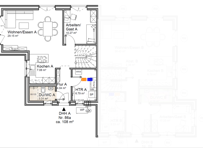 Doppelhaushälfte zum Kauf provisionsfrei 664.000 € 5 Zimmer 108 m² 355 m² Grundstück frei ab sofort Hermann-Löns-Weg 86 a Rellingen 25462