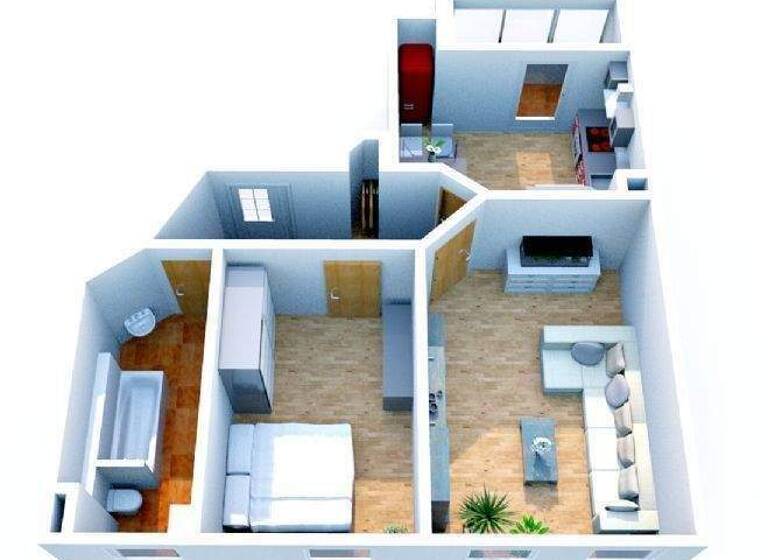 Wohnung zur Miete 350 € 2 Zimmer 62,3 m² 1. Geschoss frei ab sofort Auestr. 7 Waldheim 04736