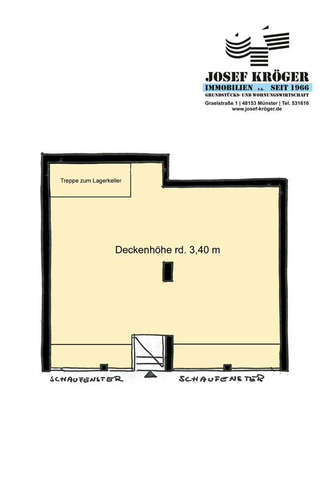 Ladenfläche zur Miete 2.250 € 100 m²<br/>Verkaufsfläche Dom Münster 48143