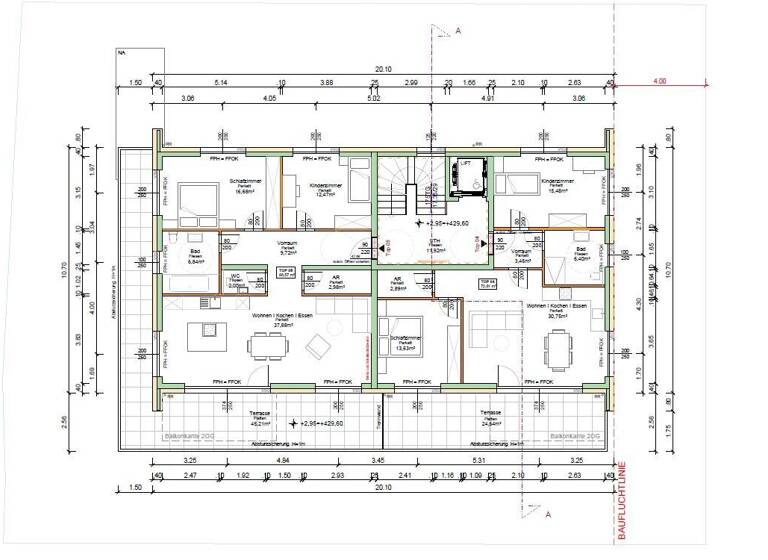 Wohnung zum Kauf - Erstbezug provisionsfrei 595.000 € 3 Zimmer 72,6 m² 2. Geschoss frei ab 01.12.2026 Salzburg 5020