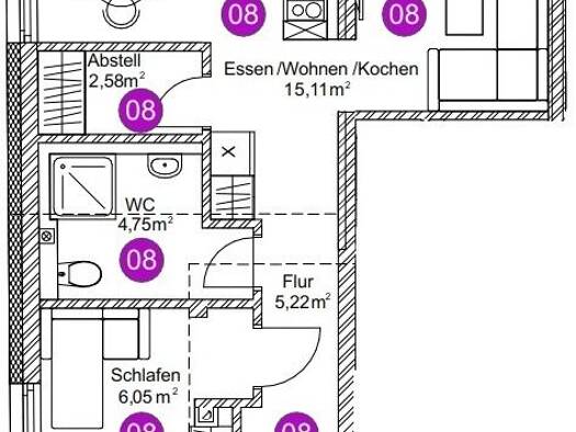 Wohnung zum Kauf provisionsfrei 115.000 € 2 Zimmer 33,7 m² 3. Geschoss frei ab 01.12.2026 Fridingen an der Donau 78567