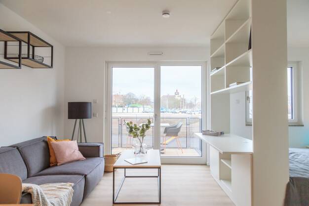 Studio zur Miete 694 € 1 Zimmer 36,3 m² 4. Geschoss frei ab sofort Scharrerstraße 5 Ludwigsfeld Nürnberg 90478