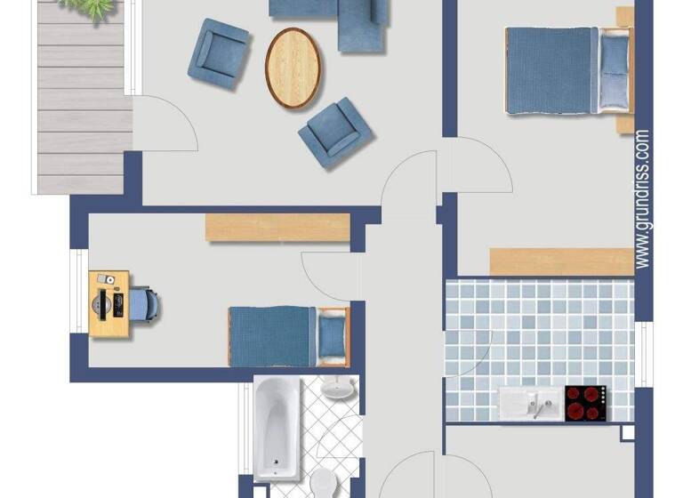 Wohnung zum Kauf provisionsfrei 249.000 € 3 Zimmer 66,1 m² 1. Geschoss Mannheimer Straße 3 Delkenheim Wiesbaden 65205