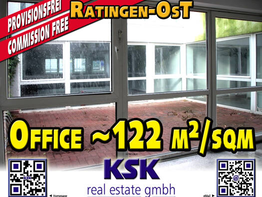 Büro-/Praxisfläche zur Miete provisionsfrei 9,18 € 3 Zimmer 122 m² Bürofläche Ost Ratingen 40878