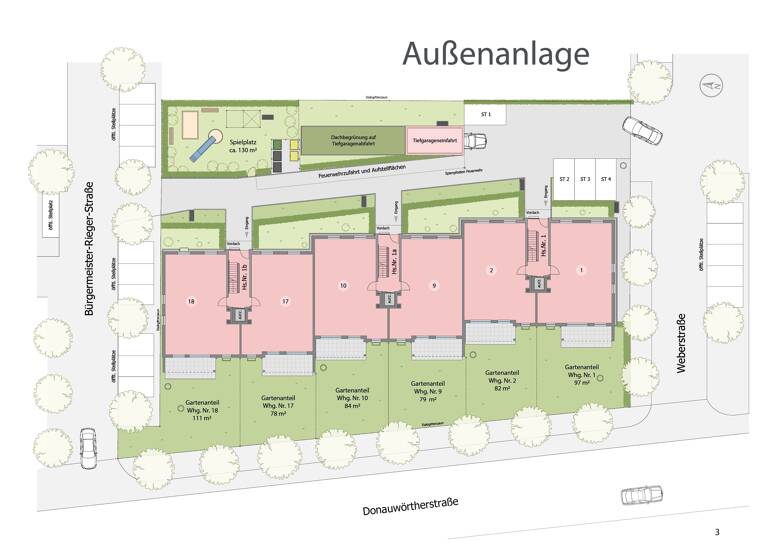 Wohnung zum Kauf provisionsfrei 478.600 € 3 Zimmer 89,4 m²<br/>Wohnfläche 1.<br/>Geschoss Weberstr.1 Meitingen Meitingen 86405