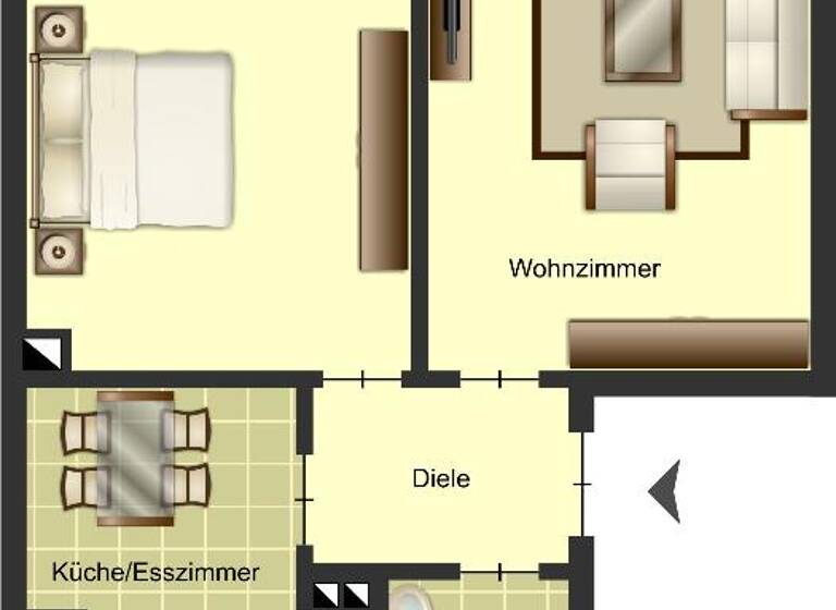 Wohnung zur Miete 519 € 2 Zimmer 48 m² EG Am neuen Angerbach 78 Ungelsheim Duisburg 47259