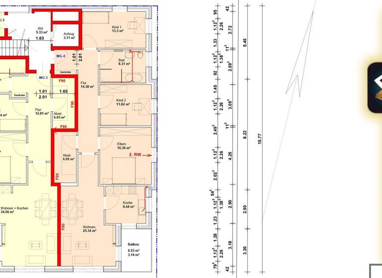 Wohnung zum Kauf als Kapitalanlage geeignet 355.500 € 3 Zimmer 107 m² Werste Bad Oeynhausen 32549