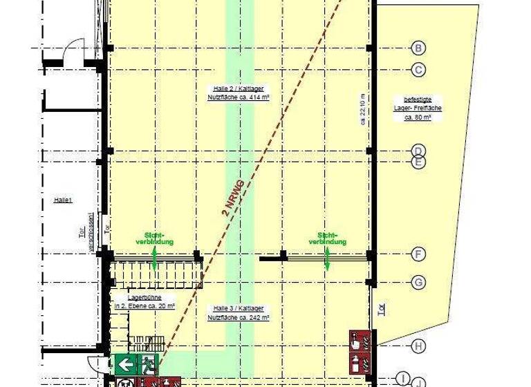 Lagerhalle zur Miete 2.500 € 676 m² Lagerfläche Aßmannstraße 3 Lüdenscheid 58511
