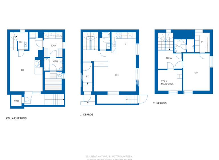 Doppelhaushälfte zum Kauf 349.500 € 4 Zimmer 114 m² 723 m² Grundstück Teuvo Pakkalan katu 24 Oulu 90130