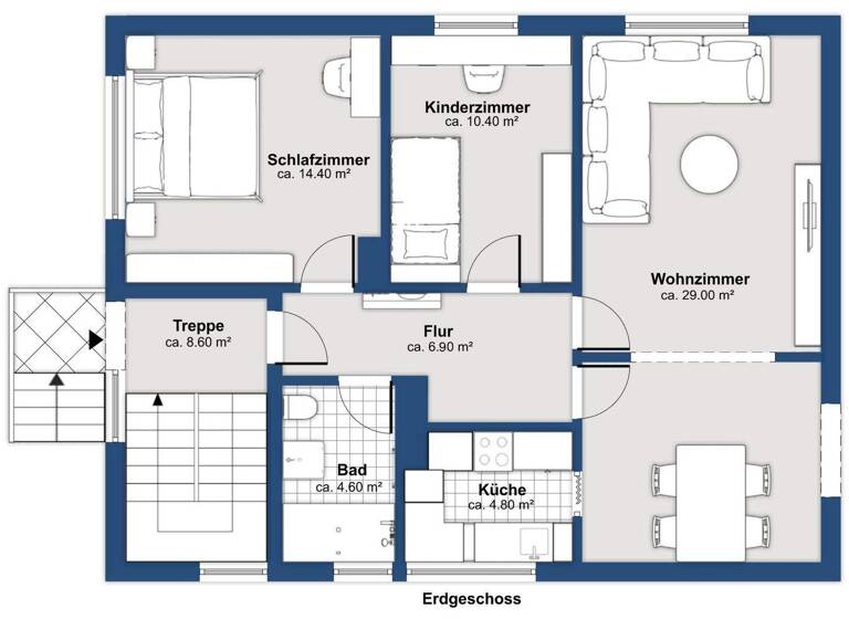 Haus zum Kauf 269.000 € 8 Zimmer 142 m² 751 m² Grundstück Hücker-Aschen Spenge 32139