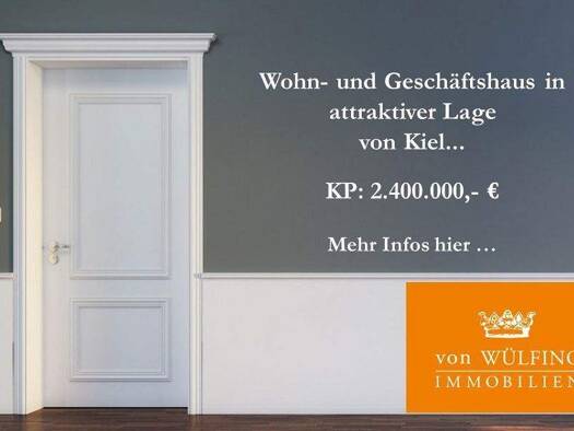 Mehrfamilienhaus zum Kauf als Kapitalanlage geeignet 2.400.000 € 1.279 m² 292 m² Grundstück Südfriedhof Kiel 24114
