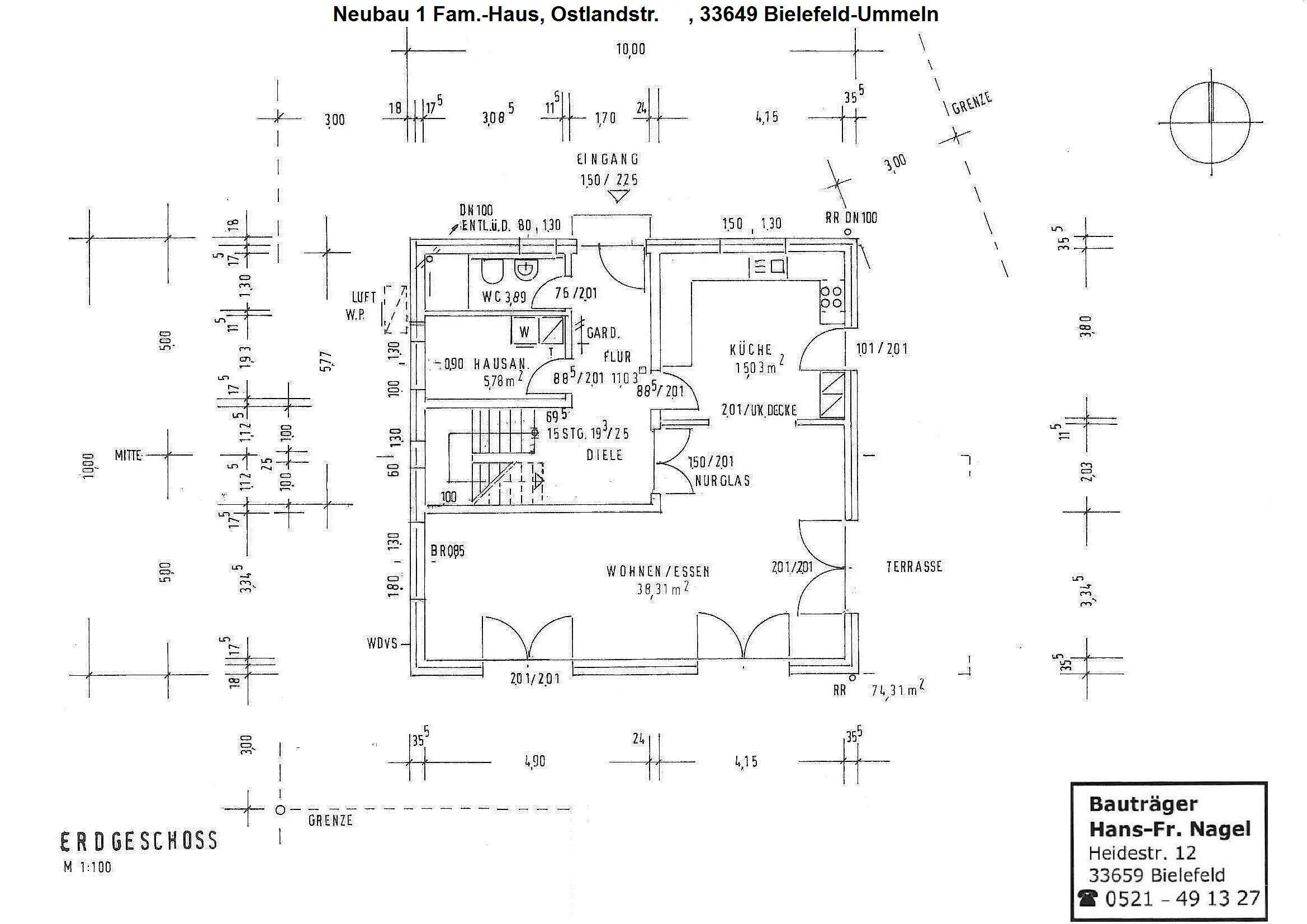 Haus zum Kauf provisionsfrei 335.000 € 4 Zimmer 135 m²<br/>Wohnfläche 430 m²<br/>Grundstück Ummeln Bielefeld 33649