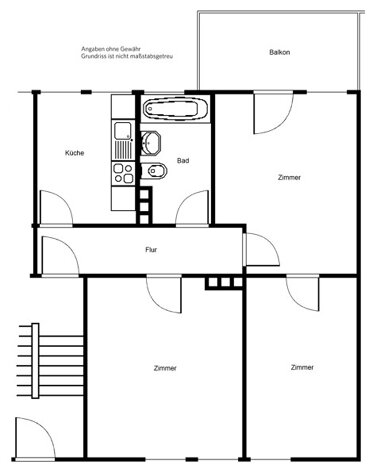 Wohnung zur Miete 928 € 3 Zimmer 59,1 m² 3. Geschoss frei ab 01.02.2025 Stephan-Heise-Str. 35 Praunheim Frankfurt am Main 60488