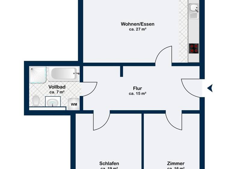 Wohnung zum Kauf 520.000 € 3 Zimmer 91 m² EG Lemsahl-Mellingstedt Hamburg 22399
