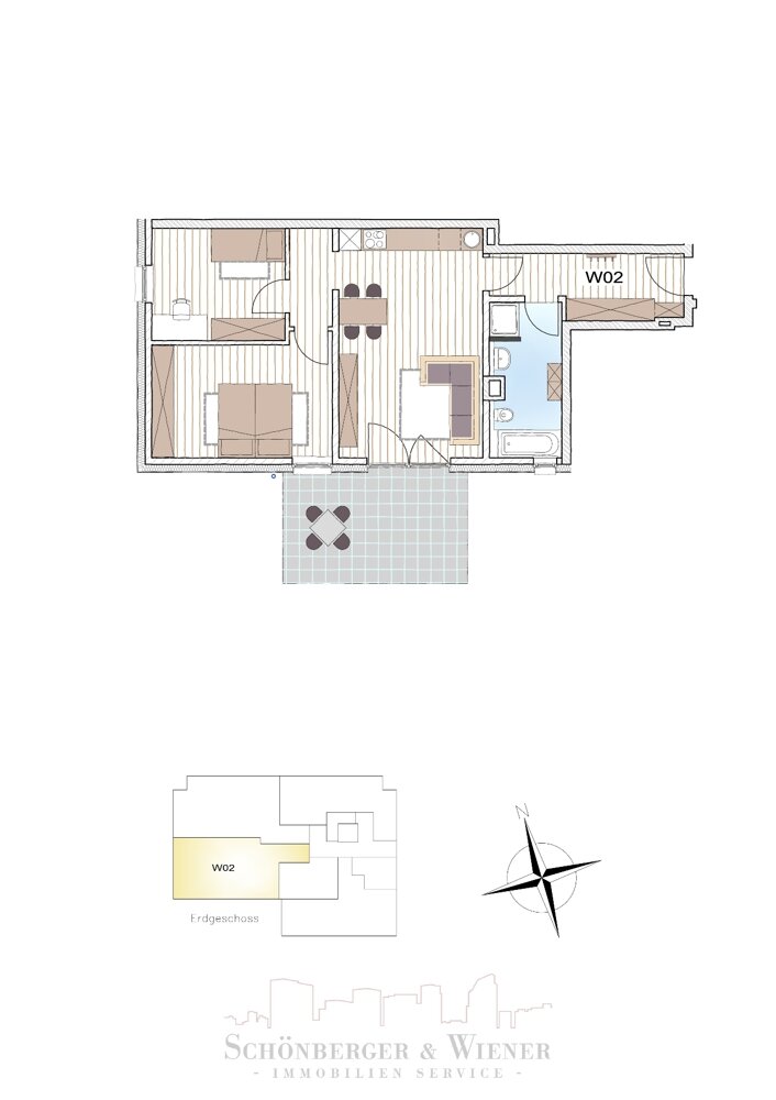 Wohnung zum Kauf provisionsfrei 367.767 € 3 Zimmer 77,1 m²<br/>Wohnfläche 1.<br/>Geschoss Burglengenfeld Burglengenfeld 93133