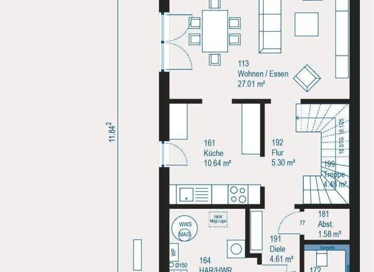 Doppelhaushälfte zum Kauf provisionsfrei 425.264 € 4 Zimmer 127,5 m² 375 m² Grundstück Neukirch 88099