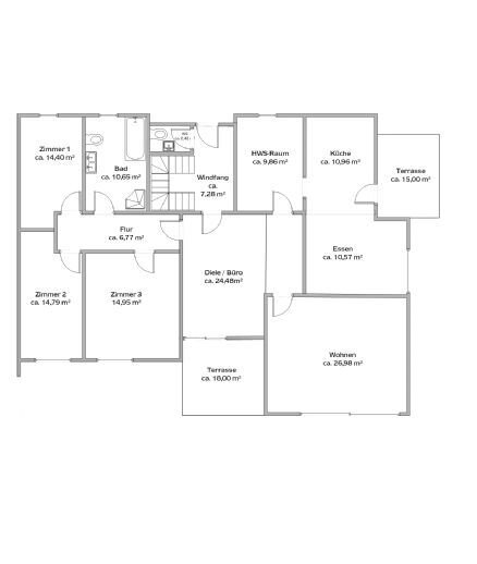 Terrassenwohnung zum Kauf als Kapitalanlage geeignet 299.000 € 5 Zimmer 155 m²<br/>Wohnfläche Gangkofen Gangkofen 84140