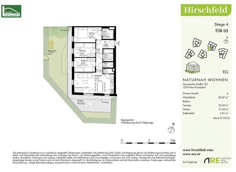 WG-Zimmer zum Kauf - Erstbezug provisionsfrei 523.500 € 4 Zimmer 82,9 m² EG Gerasdorfer Straße 105 Wien 1210