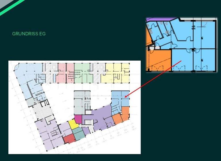 Bürofläche zur Miete provisionsfrei 12,50 € 150,4 m² Bürofläche teilbar ab 150,4 m² Heinrich-von-Stephan-Straße 8 a,b,c Wiehre Freiburg im Breisgau 79100