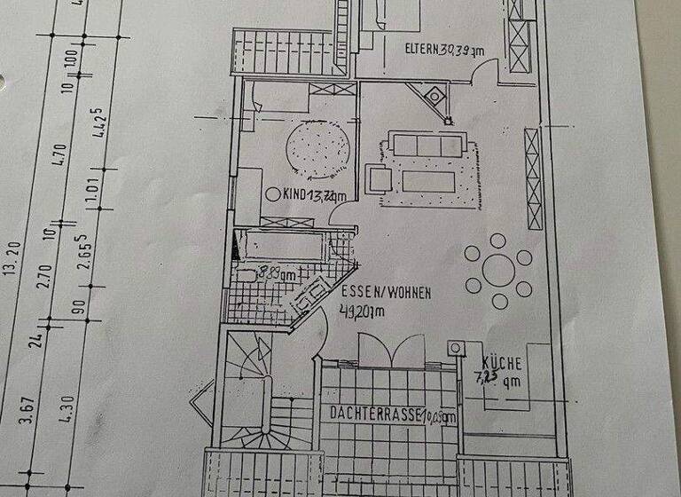 Wohnung zur Miete 1.300 € 3 Zimmer 119,3 m² 2. Geschoss Bischofsheim 65474