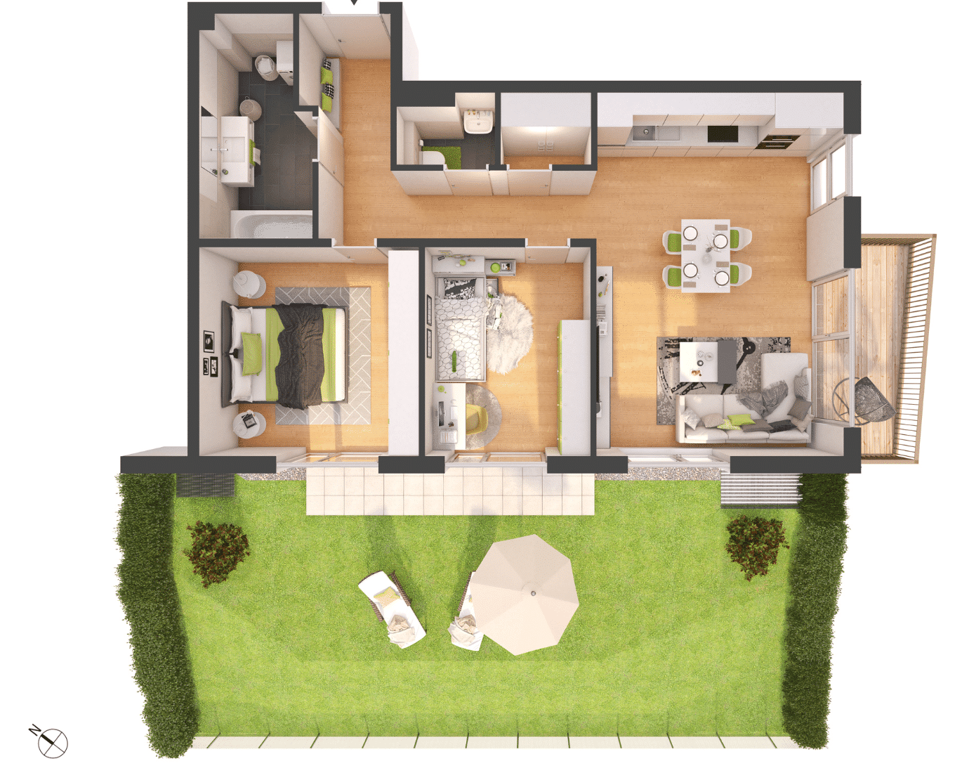 Terrassenwohnung zum Kauf provisionsfrei 695.500 € 3 Zimmer 72,2 m²<br/>Wohnfläche 1.<br/>Geschoss Kranebitterbodenweg 2 Hötting Innsbruck 6020