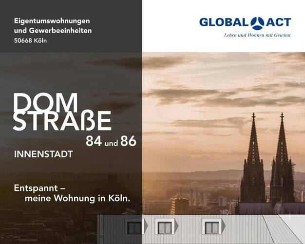 Terrassenwohnung zum Kauf provisionsfrei 759.000 € 4 Zimmer 124,3 m² EG frei ab sofort Domstraße 84-86 Altstadt-Nord Köln 50668