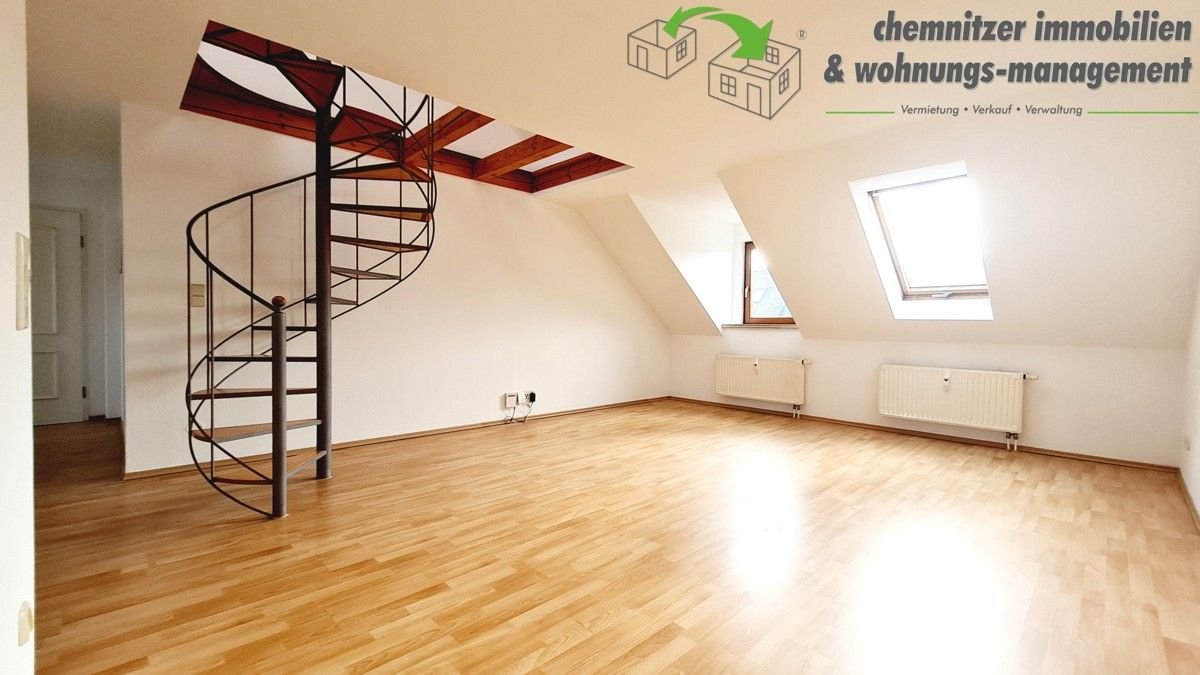 Maisonette zur Miete 320 € 3 Zimmer 61,9 m²<br/>Wohnfläche 4.<br/>Geschoss Heinrich-Zille-Straße 6 Zentrum 011 Chemnitz / Zentrum 09111