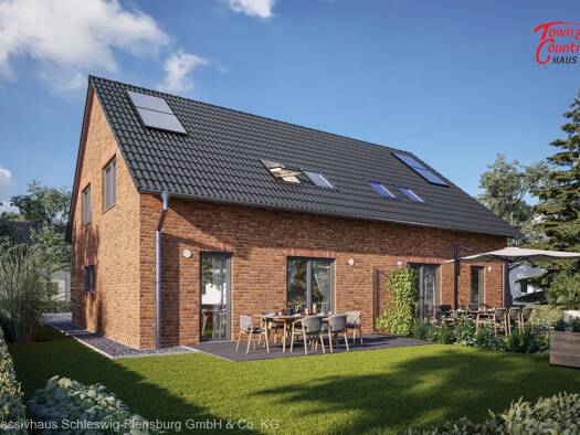 Doppelhaushälfte zum Kauf provisionsfrei 336.700 € 4 Zimmer 113,6 m² 349 m² Grundstück Sterup 24996