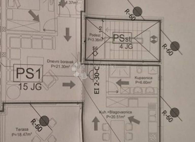 Wohnung zum Kauf 308.000 € 3 Zimmer 99 m² 2. Geschoss Primosten