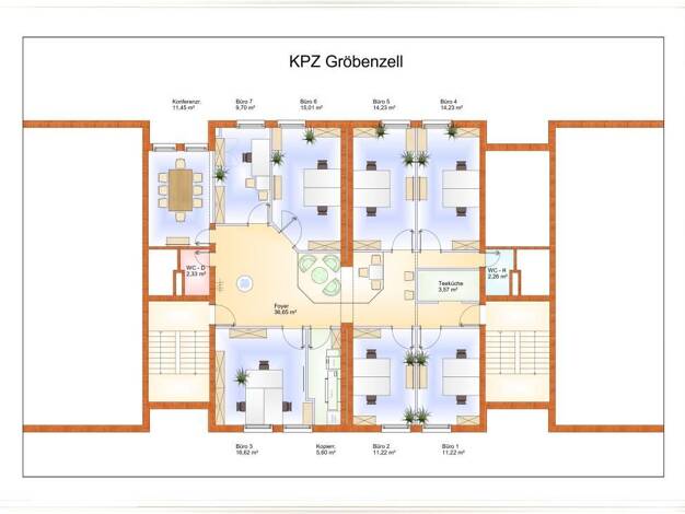 Bürofläche zur Miete 480 € 1 Zimmer 11,2 m² Bürofläche teilbar ab 11,2 m² Gröbenzell 82194