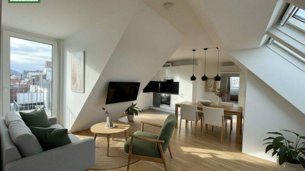 Maisonette zur Miete 1.651 € 4 Zimmer 118,3 m² 7. Geschoss Engerthstraße 102 Wien 1200