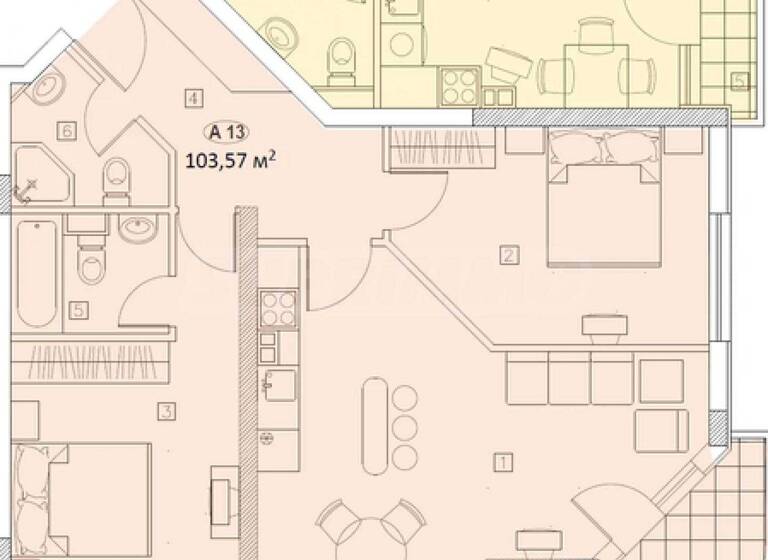 Studio zum Kauf 362.495 € 3 Zimmer 103,6 m² Sofia