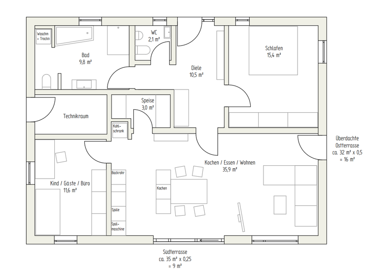 Wohnung zur Miete 1.470 € 3 Zimmer 113 m² Geschoss EG/2 frei ab 01.04.2026 Oberhochstätt Chieming 83339