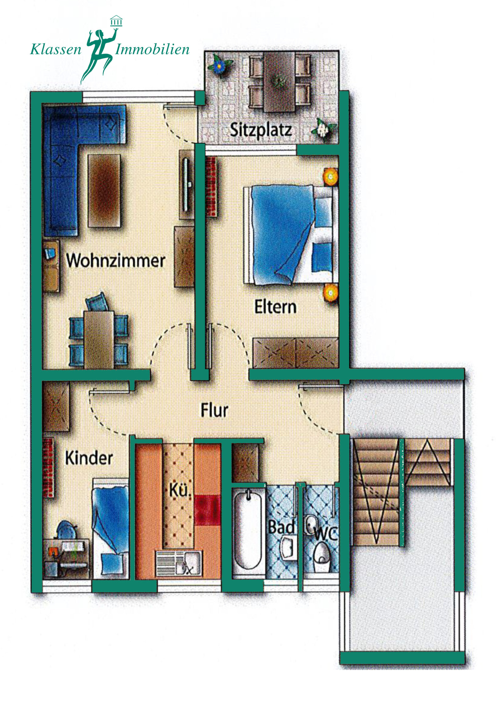 Wohnung zum Kauf 269.000 € 3 Zimmer 70 m²<br/>Wohnfläche Weststadt Ravensburg 88213