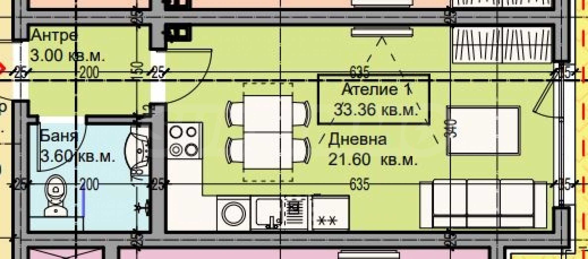 Apartment zum Kauf 65.000 € 1 Zimmer 37,3 m²<br/>Wohnfläche Varna