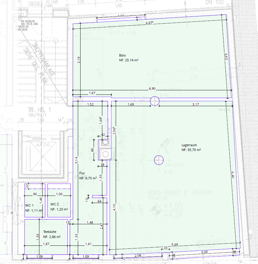 Büro-/Praxisfläche zur Miete provisionsfrei 900 € 2 Zimmer 73,8 m²<br/>Bürofläche Schwabenstraße 3 Stadtpark / Stadtgrenze 20 Fürth 90762