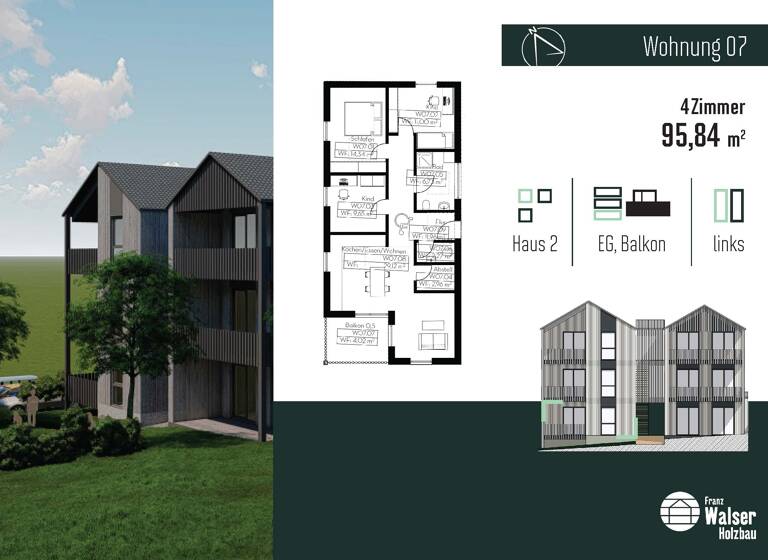Wohnung zum Kauf provisionsfrei 424.475 € 4 Zimmer 92,6 m²<br/>Wohnfläche EG<br/>Geschoss ab sofort<br/>Verfügbarkeit Untere Weiher Attenweiler Attenweiler 88448